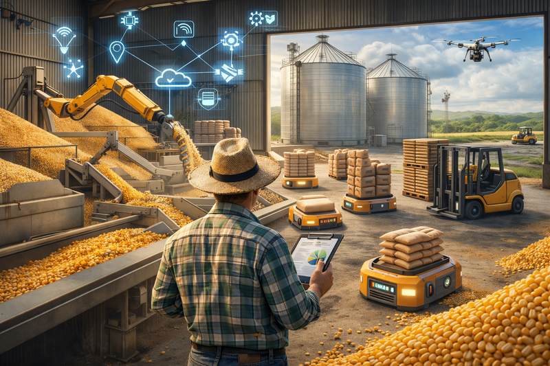 Automação no armazém rural redefine o futuro do pós-colheita no Brasil